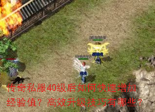 传奇私服40级后如何快速增加经验值?高效升级技巧有哪些? 传奇私服40级后如何快速增加经验值?高效升级技巧有哪些?