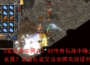 0氪玩家如何在1.85传奇私服中稳步发展?氪金玩家又该如何高效提升战力? 0氪玩家如何在1.85传奇私服中稳步发展?氪金玩家又该如何高效提升战力?