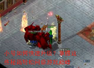 小号如何快速升级?掌握这些秘籍轻松问鼎游戏巅峰 小号如何快速升级?掌握这些秘籍轻松问鼎游戏巅峰