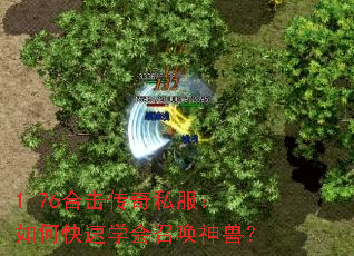 1.76合击传奇私服:如何快速学会召唤神兽? 1.76合击传奇私服:如何快速学会召唤神兽?