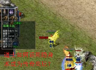 道士如何运用隐身术成为传奇高玩? 道士如何运用隐身术成为传奇高玩?