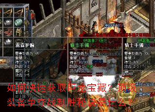 如何快速获取巨龙宝藏?顶级装备争夺战制胜秘诀是什么? 如何快速获取巨龙宝藏?顶级装备争夺战制胜秘诀是什么?