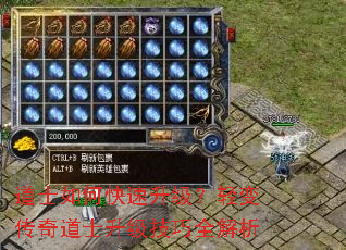 道士如何快速升级?轻变传奇道士升级技巧全解析 道士如何快速升级?轻变传奇道士升级技巧全解析