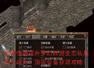 如何快速提升梦幻西游变态私服角色战力?顶级装备获取攻略? 如何快速提升梦幻西游变态私服角色战力?顶级装备获取攻略?
