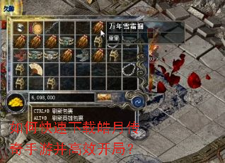 如何快速下载皓月传奇手游并高效开局? 如何快速下载皓月传奇手游并高效开局?
