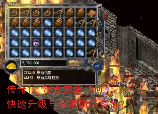 传奇1..76变态服如何快速升级与获取顶级装备? 传奇1..76变态服如何快速升级与获取顶级装备?
