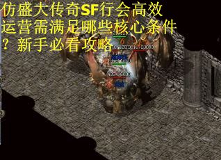 仿盛大传奇SF行会高效运营需满足哪些核心条件？新手必看攻略