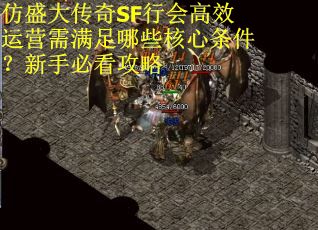 仿盛大传奇SF行会高效运营需满足哪些核心条件？新手必看攻略