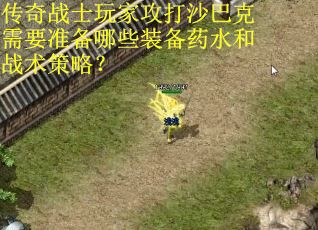 传奇战士玩家攻打沙巴克需要准备哪些装备药水和战术策略？