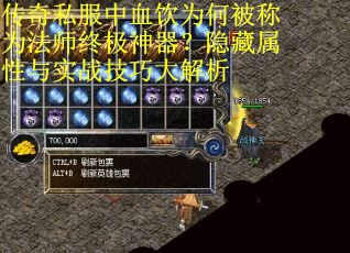 传奇私服中血饮为何被称为法师终极神器？隐藏属性与实战技巧大解析