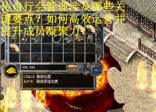 传奇行会管理涉及哪些关键要点？如何高效运营并提升成员凝聚力？