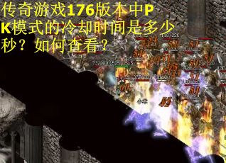 传奇游戏176版本中PK模式的冷却时间是多少秒？如何查看？