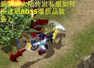 新禁灵大陆传世私服如何快速刷BOSS爆极品装备？